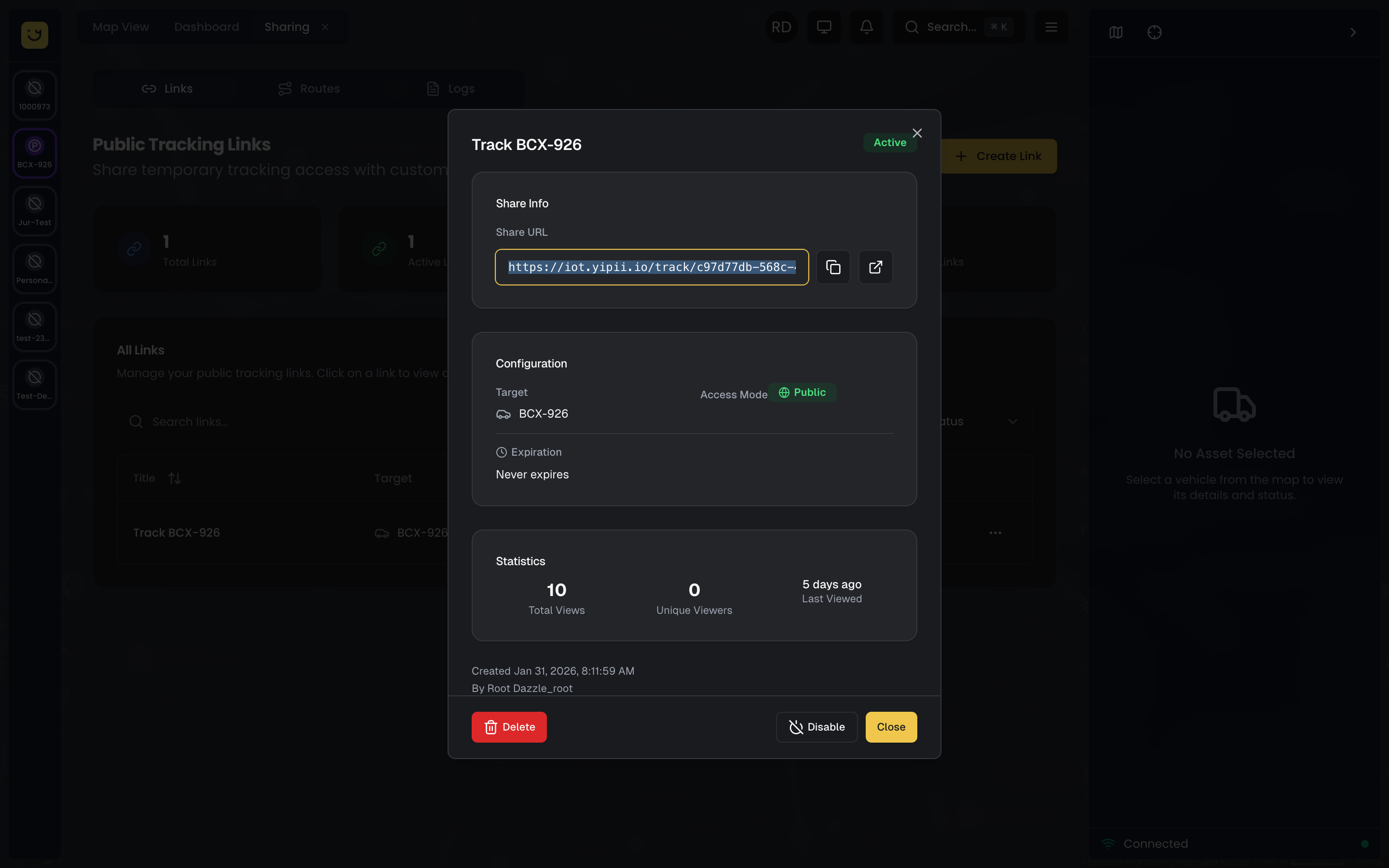 Link Details and Statistics