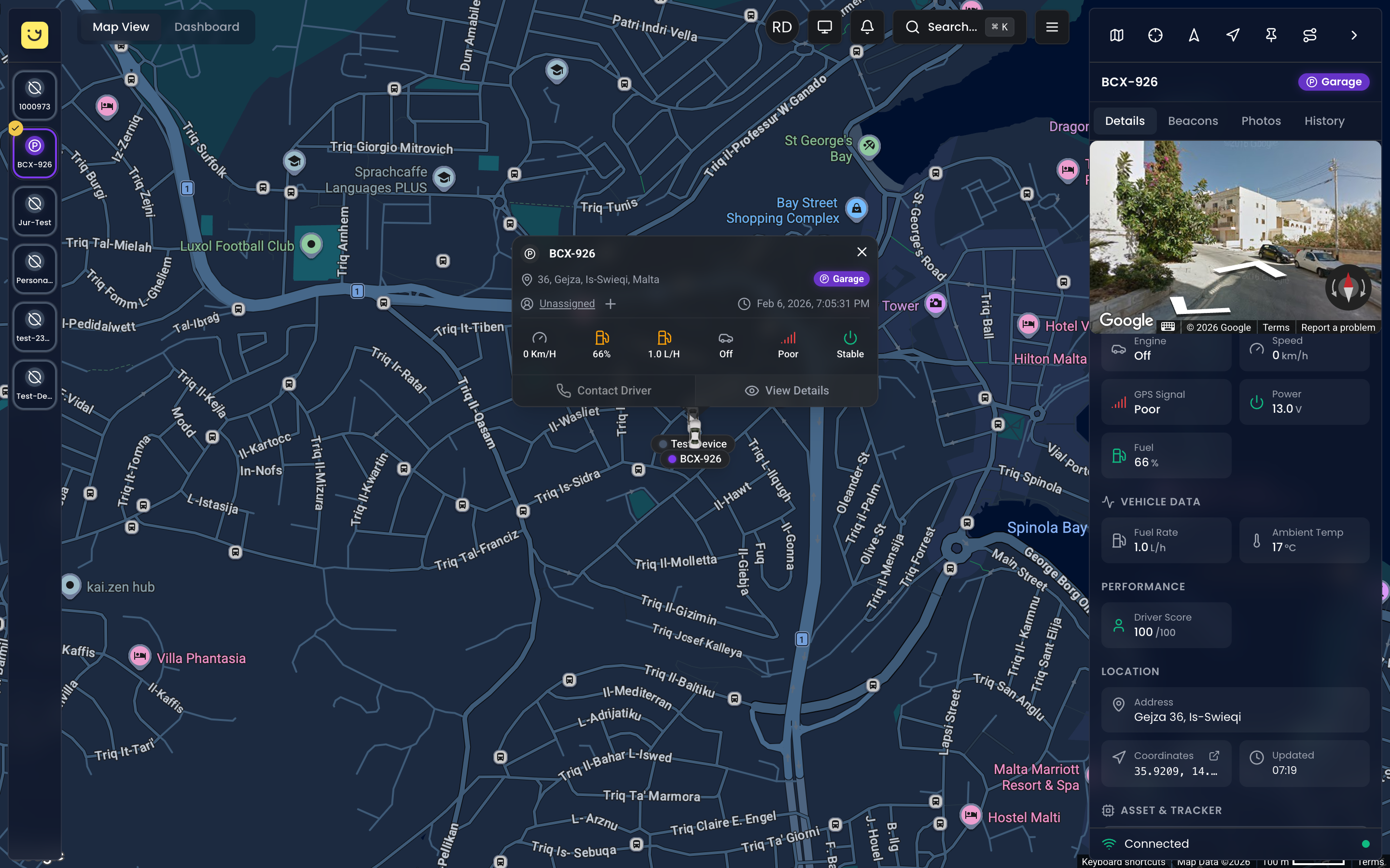 Status Indicators in Asset Details